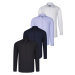 QUAD SET G726 DEWBERRY SHIRT-BLACK-WHITE-NAVY BLUE-LILAC