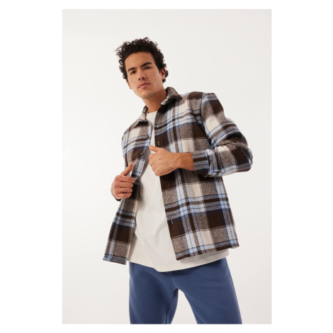 DEFACTO Regular Fit Checkered Lumberjack Long Sleeve Shirt