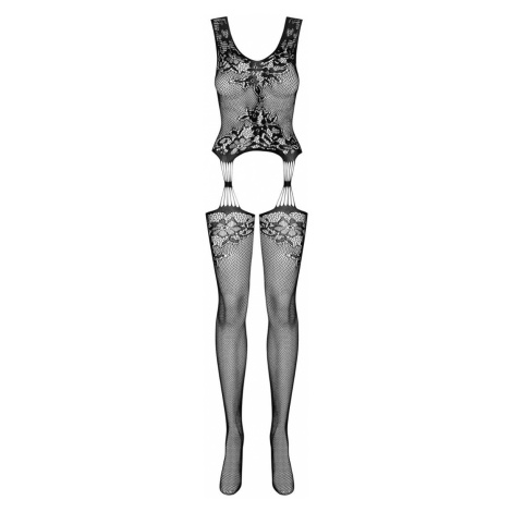 Čierne bodystockings F221 Obsessive