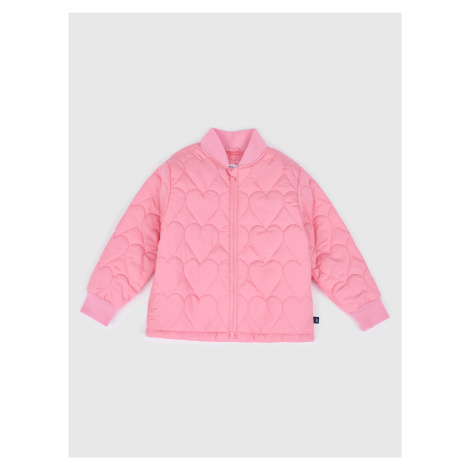 Ružová dievčenská prešívaná bunda GAP