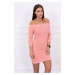 Fitted dress - ribbed apricot