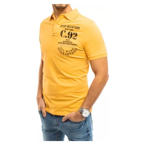 Žlté pánske POLO tričko DStreet