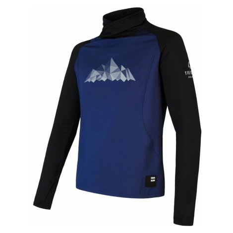 Men's Sweatshirt Sensor Coolmax Thermo Mountains Deep Blue