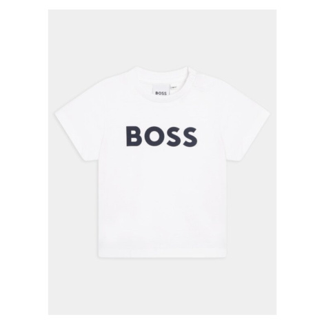 Boss Tričko J05P12 M Biela Regular Fit Hugo Boss