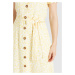 khujo Košeľové šaty 'Goya'  svetložltá / biela