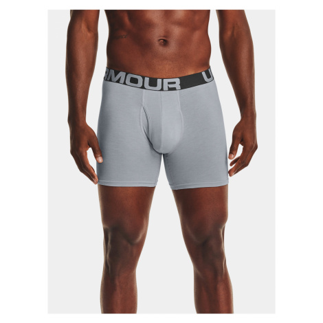 Boxerky Under Armour UA Charged Cotton 6in 3 Pack-GRY