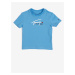 Modré chlapčenské tričko Tommy Hilfiger