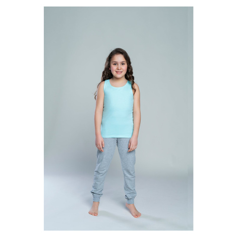 Tola T-shirt for girls with wide straps - pistachio Italian Fashion