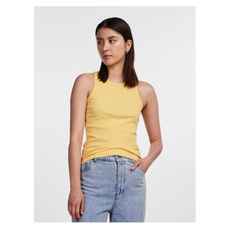 Yellow Women's Ribbed Basic Tank Top Pieces Hand - Women's