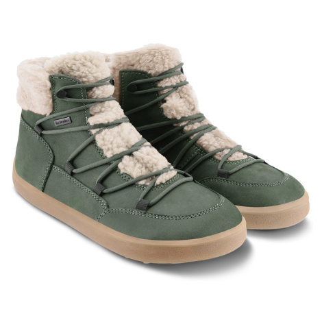 Barefoot zimná obuv s membránou Be Lenka - Bliss Green zelená