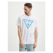 White Men's T-Shirt Guess Reflective - Men