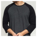 Tričko Urban Classics Contrast 3/4 Sleeve Raglan Black