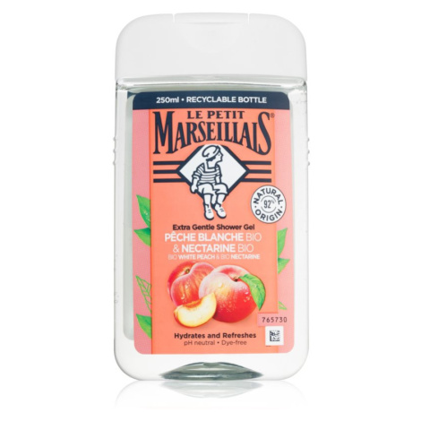 Le Petit Marseillais White Peach & Nectarine Bio jemný sprchový gel