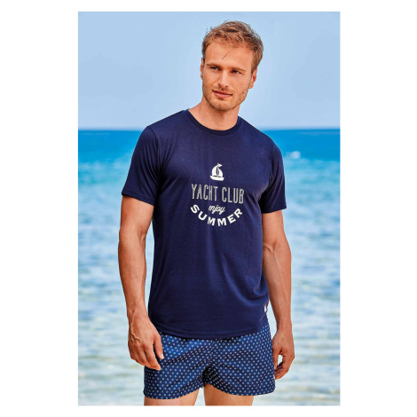 Tmavo modré tričko David 52 Yacht Club