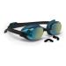 Plavecké okuliare BFit zrkadlové sklá jednotná veľkosť čierno-modré