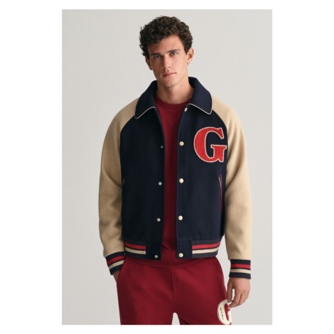 BUNDA GANT WOOL VARSITY JACKET EVENING BLUE