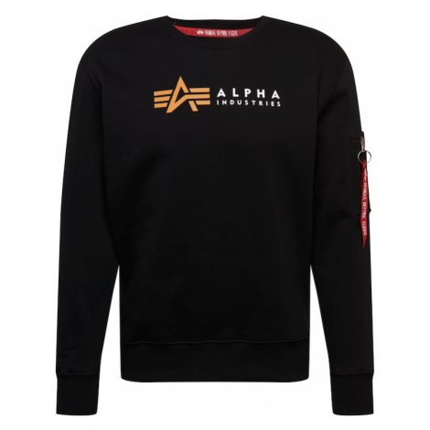 ALPHA INDUSTRIES Mikina  šafránová / červená / čierna / biela