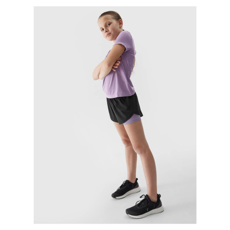 4F Girls' Sports Quick-Drying Shorts - Black