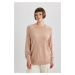 DEFACTO Relax Fit Crew Neck Basic Sweater