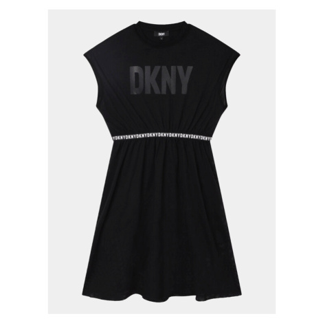 DKNY Každodenné šaty D32898 S Čierna Regular Fit