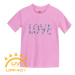 Dievčenské tričko na kúpanie COLOR KIDS T-shirt W. Print, begonia pink