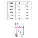 Dojčenské bavlnené polodupačky Wild Bear 74 , 20C47470
