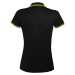 SOĽS Pasadena Women Damské polo tričko SL00578 Black / Lime