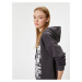 Koton Slogan Printed Sweatshirt Hooded Relax Fit