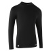 Detské spodné tričko na futbal Keepcomfort 100 s dlhými rukávmi čierne