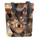 Bertoni Unisex's Canvas Bag Sunny Wolf