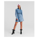 Šaty Karl Lagerfeld Jeans Klj Denim Shirt Dress Mia Blue Stone