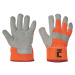 Cerva Cassowary Winter Ochranné zimné rukavice 01290008 Hv oranžová