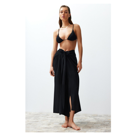 Trendyol Black Midi Woven Pareo