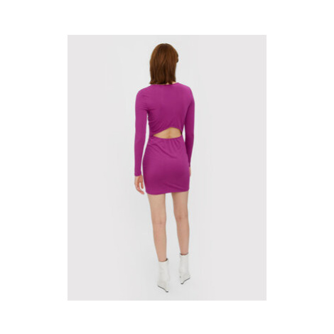 Vero Moda Každodenné šaty Bianca 10272198 Ružová Slim Fit