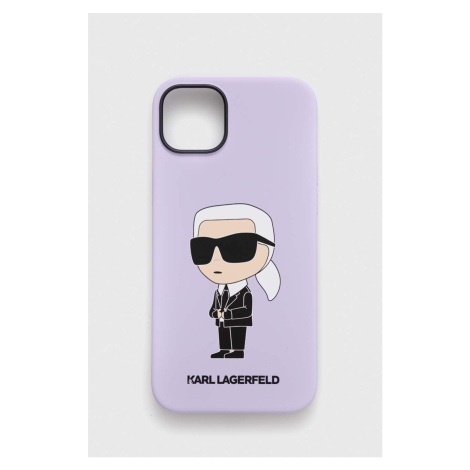 Puzdro na mobil Karl Lagerfeld iPhone 14 Plus 6,7" fialová farba