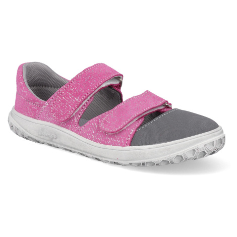 Barefoot detské sandále Jonap - B21 ružová potlač