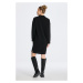 ŠATY GANT SUPERFINE LAMBSWOOL RUGGER DRESS BLACK