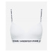 Spodná Bielizeň Karl Lagerfeld Logo Padded Bra Biela
