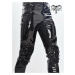 nohavice gotický DEVIL FASHION Edgerunner Cyberpunk Faux Leather Skinny