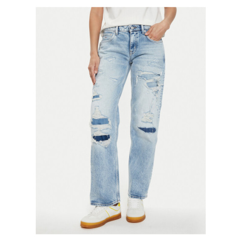 Tommy Jeans Džínsy Sophie DW0DW18248 Modrá Straight Fit Tommy Hilfiger