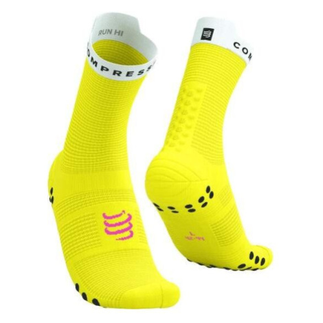 Compressport PRO RACING SOCKS V4.0 RUN Bežecké ponožky, žltá, veľkosť