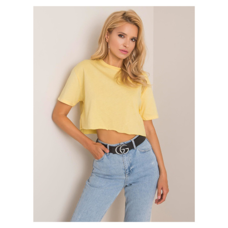 T-shirt-193-TS-20Y-1036.13P-Light Yellow Rue Paris