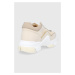 Topánky Furla Wonderfurla Lace-up béžová farba, na platforme YE29WOF A0690 0523S