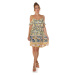 Trendy off-shoulder Minidress with print GELB