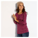 Blancheporte Tuniské tričko so striekanou potlačou purpurový melír