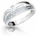 Cutie Jewellery Krásny trblietavý prsteň so zirkónmi Z6820-2544-10-X-2 64 mm