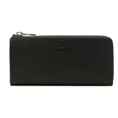 Lacoste Veľká dámska peňaženka Slim Zip Wallet NF3580KL Čierna
