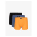 Boxer shorts Atlantic 3SMH-048 A'3 M-2XL black-yellow-denim 011