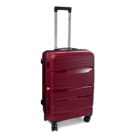 Červená sada 3 luxusných škrupinových kufrov &quot;Royal&quot; - veľ. M, L, XL