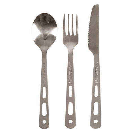 Lifeventure Knife Fork Spoon Set - Titanium